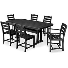 POLYWOOD La Casa Cafe Dining Set, Black