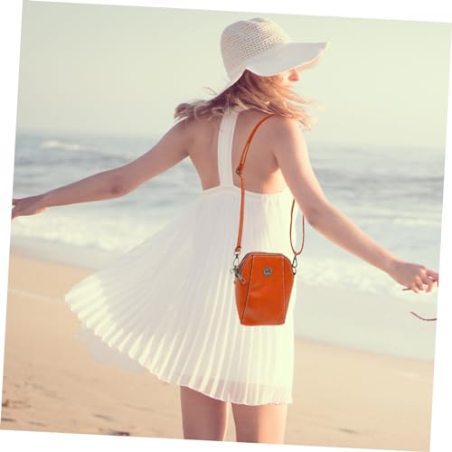 PartyKindom Firm Pu Material Crossbody Phone Purse Mini Bag for Women Purse Cellphone Pouch Zipper3