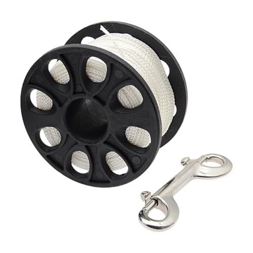 Carrete de buceo finger en nylon y acero inoxidable con linea de 30M o 50M para submarinismo