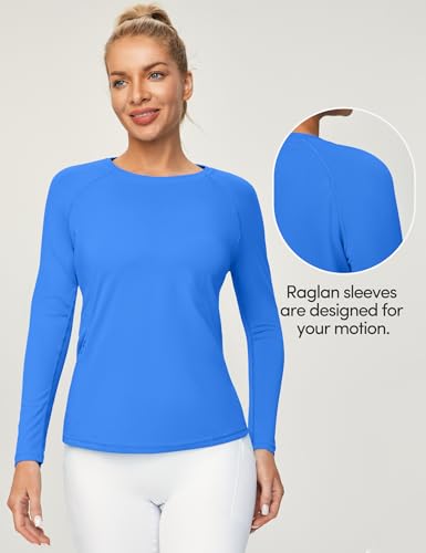Heathyoga Rash Guard for Women UPF 50+ SPF UV Protection Shirts for Women Long Sleeve Swim Shirts for Woman Sun Shirt4