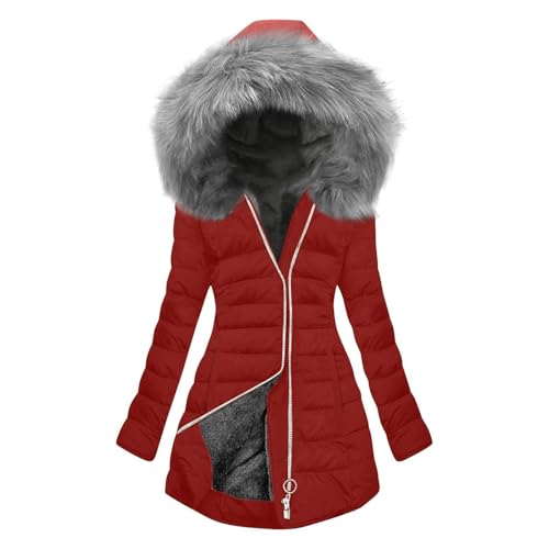Manteau long femme hiver chaud et léger en laine coupe-vent