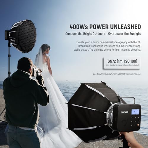 NEEWER Q4 400Ws Studio Flash Outdoor Strobe 2.4G TTL&