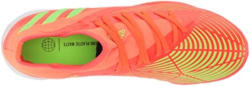 adidas Unisex Edge.3 Predator Turf Soccer Shoe, Solar Red/Solar Green/Black, 9 US Men | Image 4