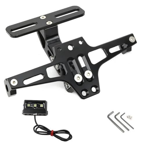 BTCTLPLMKK For Y&AMAHA TRACER 900GT Tracer 700 MT09 MT07 2021年式 バイク用 調整可能 リアテールタイディ ナンバープレートホルダー バイク用 ナンバープレートステー(ベージュ)
