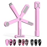 9 in 1 Gel Nail Polish Magnets for Nail Art, 2Pcs Cat Eye Magnet Kit, Strong Magnetic Nail Design Tools for Salon & Home DIY