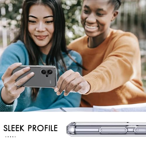 Image of COVERBLACK Flexible Rubber Case Back Cover for Compatible Model with Mi Redmi Note 13 Pro Plus 5G - Transparent