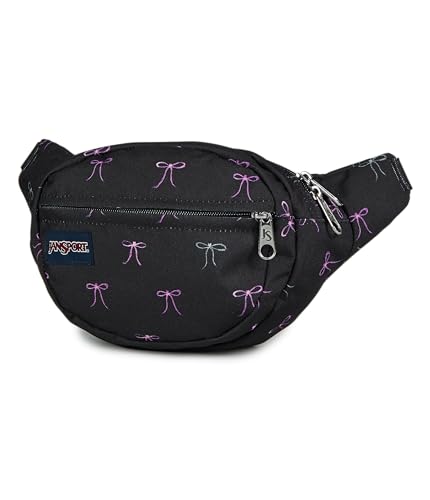 Image of JanSport Fifth Avenue Fanny Pack Crossbody Bags for Women, Men - Stylish, Durable Waist Bag with Adjustable Belt, Main Zippered Pocket, Quick Stash Pocket, Travel Essentials, Bad Bows