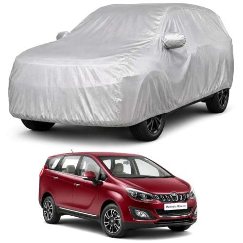 Image of Autofact Car Body Cover Compatible with Marazzo | Custom Fit Car Cover | 100% Water-Resistant| Triple-Stitched Lightweight Fabric | Dustproof | Indoor & Outdoor Use | Elastic Bottom