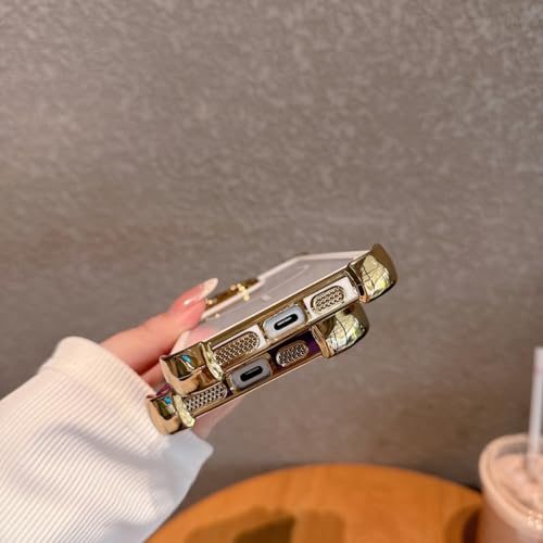 Coque magnetique antichoc iPhone 15 Pro electroplate bicolore rose - 2