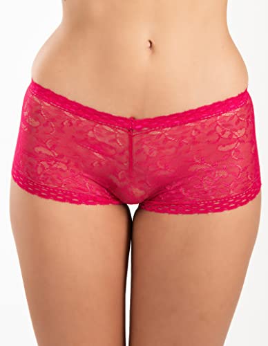 Image of FIMS - Fashion is my style Cotton Lycra Net Boy Short Panty for Womens, Mid Rise, Satin, Hipster Panties, Daily Use, Back and Front Coverage, Brief, See Main Image to Check How Many Panty You Will Get