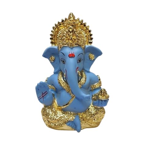 Ganesh Murti statuette résine Ganapati D-15 anti-stress bureau compact