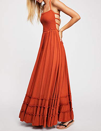Image of R.Vivimos Womens Summer Boho Sexy Backless Long Dresses