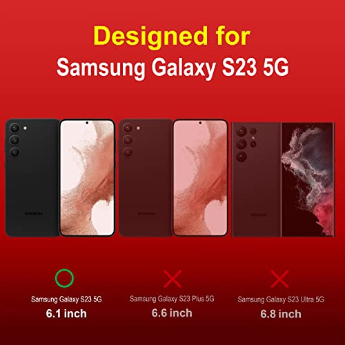 Image of Amazon Brand - Solimo Back Case Cover for Samsung Galaxy S23 5G | Compatible for Samsung Galaxy S23 5G Back Case Cover | Liquid Silicon Magic Case for Samsung Galaxy S23 5G with Camera Protection |Red