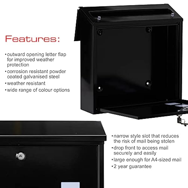 G2 Trading Company Aire Grande A4 foreceast Acero Buzón Buzón, buzón, 059