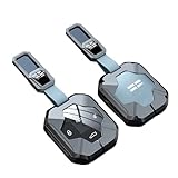 CPAMORTEL Car Zinc Alloy Leather Key Case Fit for Jetour Traveller 2023 2024 T2 Key Full Cover Prtective Holder Chain Decorations(Style3)
