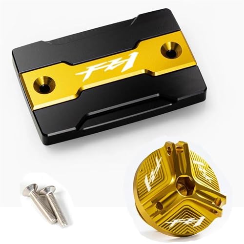 Tapa de líquido de frenos para FZ1 Fazer 2006-2015 y protector de motor oro