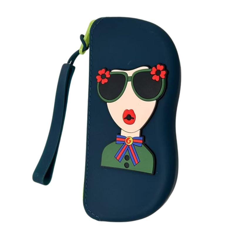 Silicone Glasses Case Waterproof Portable Lightweight Sunglasses Storage Bag