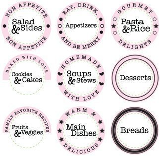 Just Rite Recipe Rubber Stamp Set (JB08660)