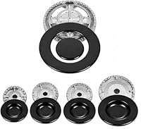 Ersatzteil-Set für Gasherde, 10-teilig, 5 Brenner + 5 Platten kompatibel mit Modellen, Nardi Ariston, Indeset, anderen Modellen, hochwertiges Zubehör für Herde