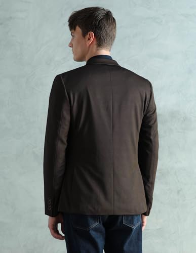 Image of Arrow Men's Zero Calorie Slim Fit Textured Blazer