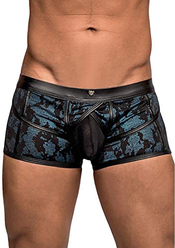 Short de tiras Malepower con soporte elástico avanzado en color azul y negro talla S