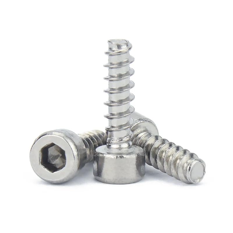 Tornillo autorroscante acero inoxidable SS304 M4 x 10mm miniatura 6