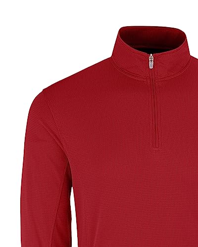 Men's Collegiate Micro Mesh Performance Team Color 1/4 Zip Pullover2