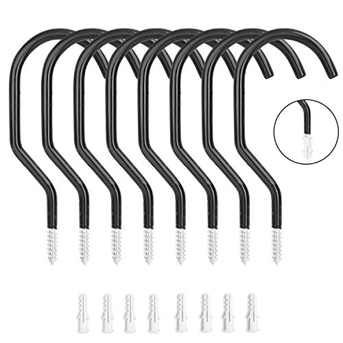8 Stücke Fahrradhaken, Bolatus Fahrradhalter Deckenhalter Fahrrad Halterung Wandhalterung Heavy Duty Garage Bike Hook Belastbarkeit 60 lbs / 25 kg zum