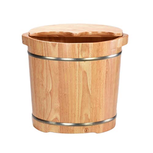 Baño de pies de madera tipo barril para adultos