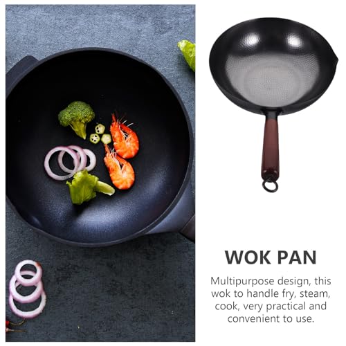 Wok de Hierro Sólido Tradicional 32 cm miniatura 7