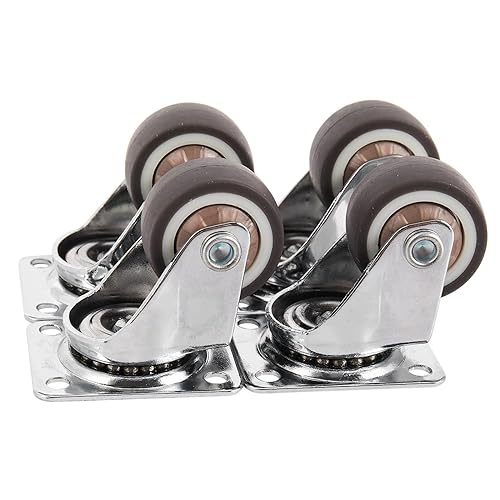 Mini casters 1 inch roulette silencieuse pour tiroir de meuble bas