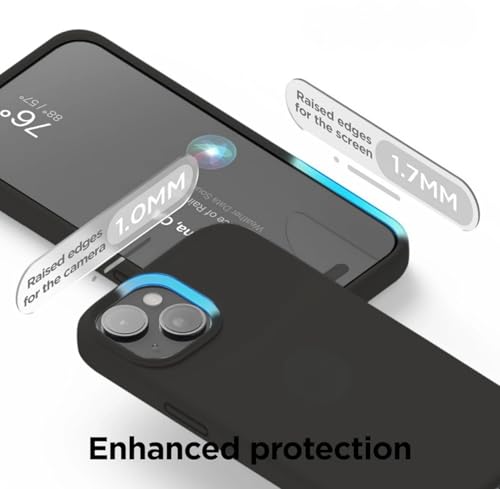 Image of Premium Liquid Silicone Case for iPhone 11 - Slim Full Body Protective Back Cover with Soft Microfiber Lining, Anti-Slip Grip Scratch Resistant Phone Case(Dark Grey)
