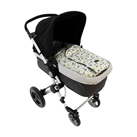 Roulet/Gigoteuse pour bébé Rosy Fontaines - pour nacelle Universelle - Berceau pour bébé avec œillets pour Harnais et Capuche intégrée0-gris