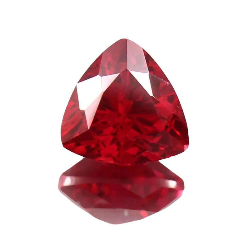 Rubis du Mozambique naturel 9mm en trillion, cadeau idéal pour création