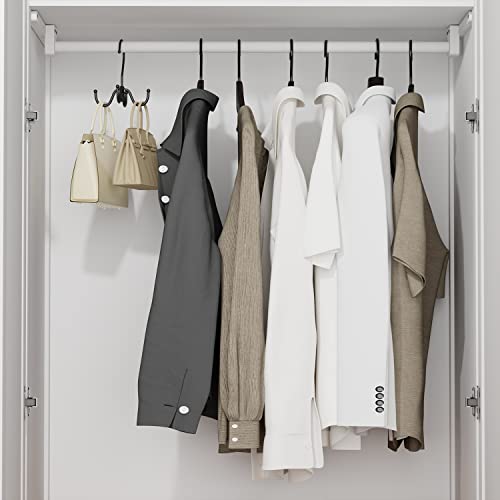 2 Pack Tie And Belt Hanger Organizer, Tie Rack Tie Holders Organizer For Closet, Scarf Holder Hook With 4 Claws, Belt Hooks For Closet Clothes Hangers, Hanging Scarf, Ties, Hats, Towels, Bags #TOP7