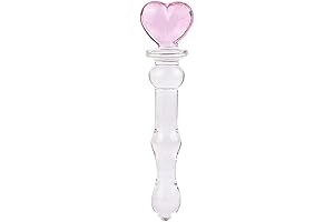 Crystal Penis Glass Wand Dildo Heart