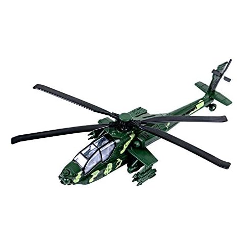 HAPTIME Military Helicopter Toy with Lights and Sounds, Pull Back Army Plane Airplane for Kids Children Boys Girls 11.2 inch (Green) Cover