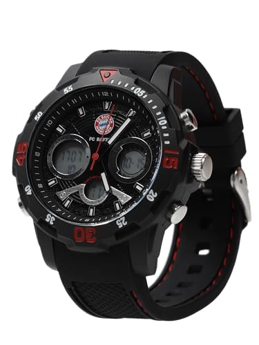 FC Bayern München I Digitaluhr I Armbanduhr I Kinder I Schwarz