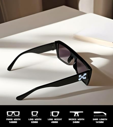 square black frame retro style sunglasses, gradient lenses, UV400 protection, men's and women's sunglasses2