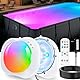 DeeprBetter Aufstellpool Poolbeleuchtung Unterwasser, Kabellose Stromversorgung Magnetische Poolbeleuchtung mit Fernbedienung, Pool Lichter Unterwasser LED Licht, Tauchbare Pool Beleuchtungen