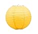 Liroyal 10" Yellow Round Paper Lantern - (10 Pack)