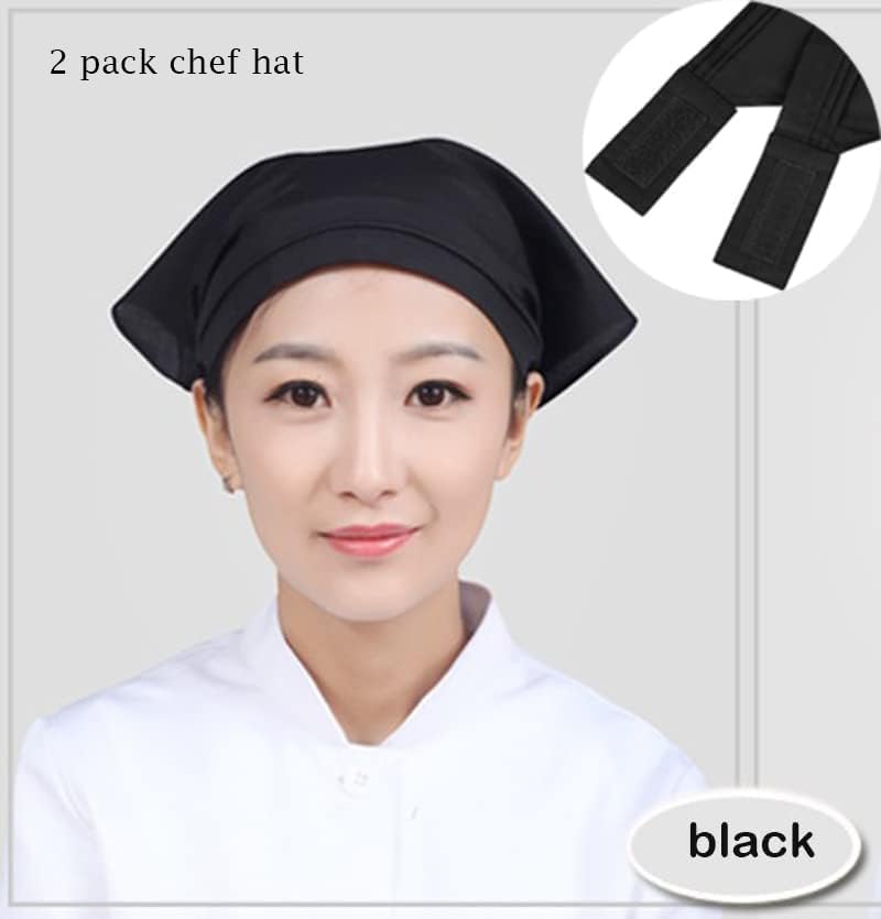 Chef Barista Hat Women Waitress Baker Triangular Hair Bandanna Cook Uniform Turban Kitchen Restaurant Skull Hat - Image 2