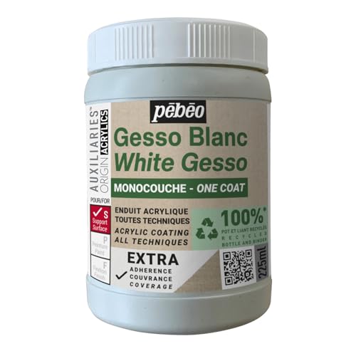 Pébéo Gesso Studio Green – Blanco – Monocapa – 225 ml