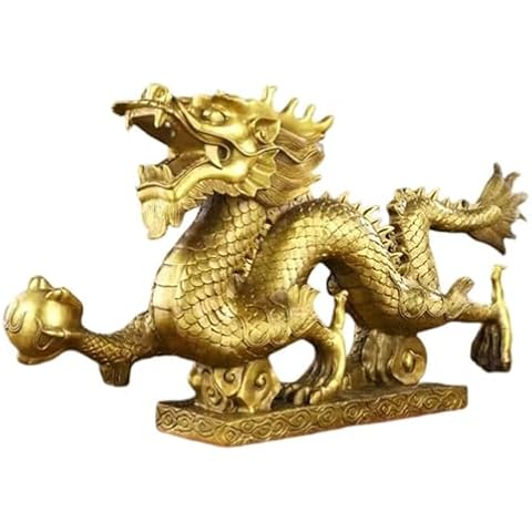 Brass Chinese Dragon Figurine for 2024 Cover