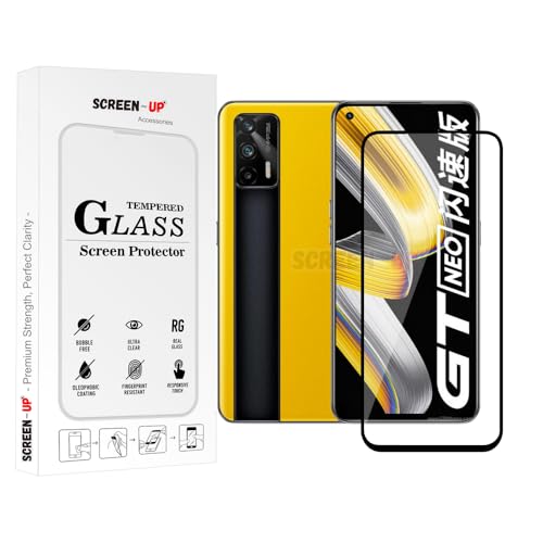 Image of ScreenUp Tempered Glass For Realme GT Neo Flash - Ultra Clear, 9H Scratch Resistant, Full Coverage, Easy Install Screen Protector