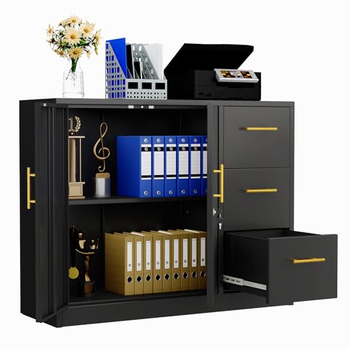 Pozdeg 3-Drawer Lateral Cabinet
