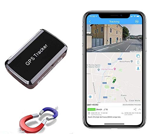 LMHOME Mini GPS Tracker Vehicle Tracker GSM GPS Locator LM002, Super Long Stanby GPS Tracker Strong Magnetic Multi-Function Free APP/Platform
