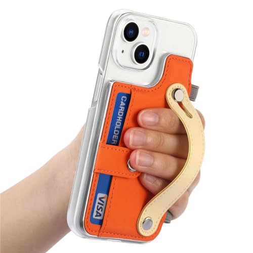 Couverture de téléphone transparente pour iPhone 15 14 13 Pro Max avec support