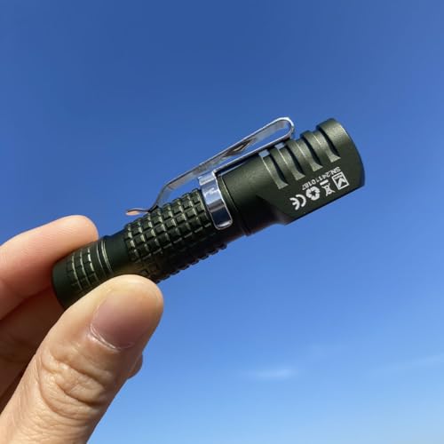 manker e02 iii 400 lumens aaa10440 flashlight pocket edc keychain angle flashlight with magnetic tail amp clip 4000k high cri r9080 led green-no headband