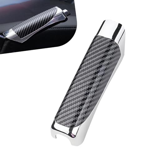 Opuweiy Car Handbrake Cover Anti-slip Handbrake Protector Parking Brake Lever Decorative Protector Universal for Most Cars (Carbon Black)